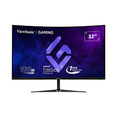 Monitor Gamer Viewsonic 32' QHD (2560 x 1440), VX3218C-2K, 180hz/1ms, 1xDP-2xHDMI