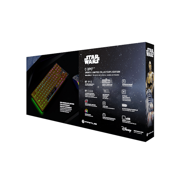 Teclado Mecánico Inalámbrico Primus Gaming Ballista 82T — Edición Star Wars C-3PO (PKS-S082DR) 4