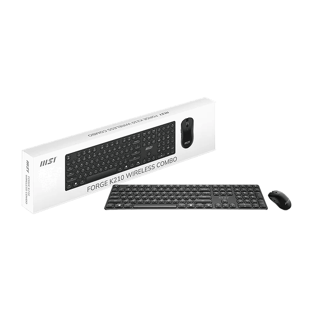 Kit Teclado + Mouse Inalámbrico MSI Forge K210 Wireless Combo 4
