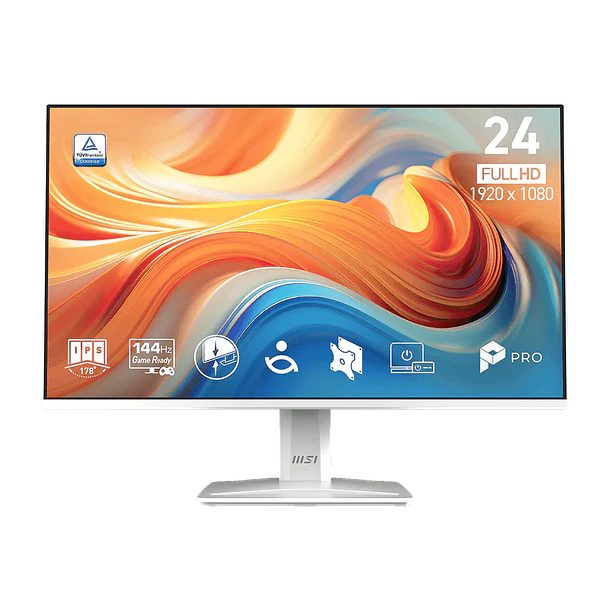 Monitor Gamer MSI PRO 24 Full HD 1920x1080, IPS, 144hz/1ms, HDMI+DP, MP243W E14 2