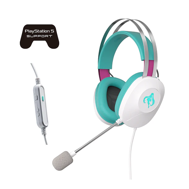 Audifonos Asus TUF Gaming H1 Gen II Hatsune Miku Edicion, A303 1