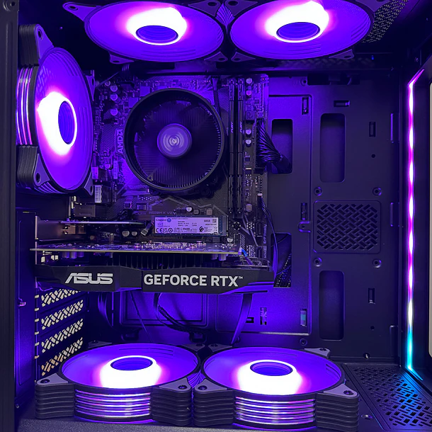 PC Gamer Amd Ryzen 5 5500 6-Core + 16GB DDR4 + RTX 5060 Ti 8GB 5