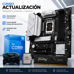 Combo Actualizacion PC Intel i5 14400 10-core + Placa B760 WIFI + Ram 16GB DDR5