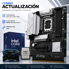 Combo Actualizacion PC Intel Core Ultra 7 265 20-core + Placa B860 WIFI + Ram 16GB DDR5