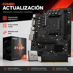 Combo Actualizacion PC AMD Ryzen 5 5600GT 6-core + Placa A520 + Ram 16GB DDR4