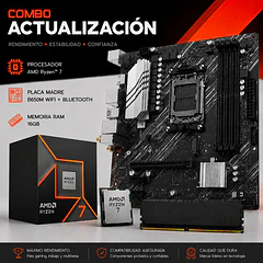 Combo Actualizacion PC AMD Ryzen 7 8700G 8-core + Placa B650 WIFI + Ram 16GB DDR5