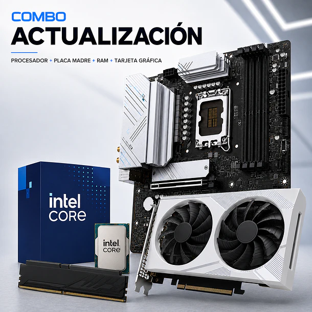 Combo Actualizacion PC Intel i5 12400F 6-core + Ram 16GB DDR4 + RTX 5060 Ti 8GB 