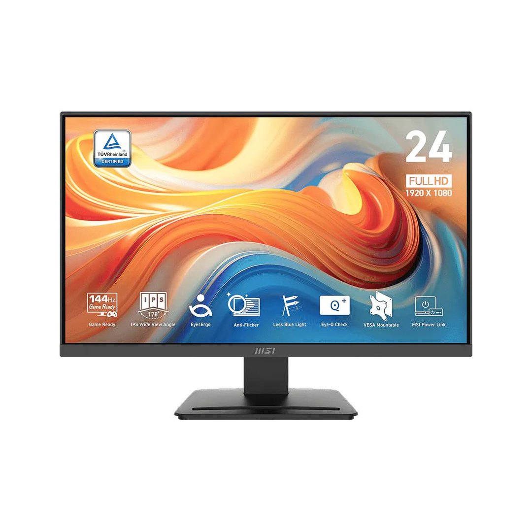 モニター MSI 24inch 180hz FullHD IPS Monitor Gamer MSI PRO 24 Full HD 1920x1080, IPS, 144hz/1ms