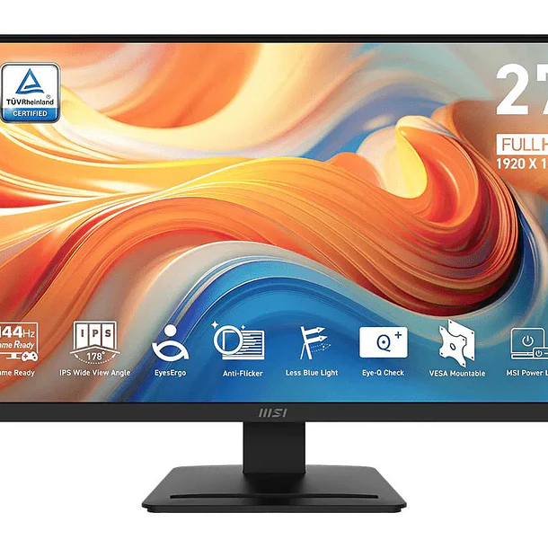 Monitor Gamer MSI 27 Full HD IPS (1920x1080), MP273L E14, 144hz/1ms, HDMI/VGA c/cable HDMI 2