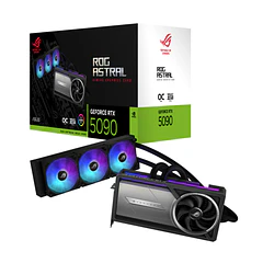 Tarjeta de Video: RTX 5090, 32GB GDDR7, Asus ROG Astral LC OC - Refrig. Líquida 360mm