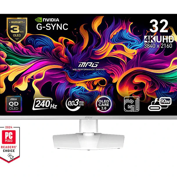 Monitor Gamer MSI MPG 32 4K UHD 3840x2160, QD-OLED, 240Hz/0.03ms, 321URXW 1