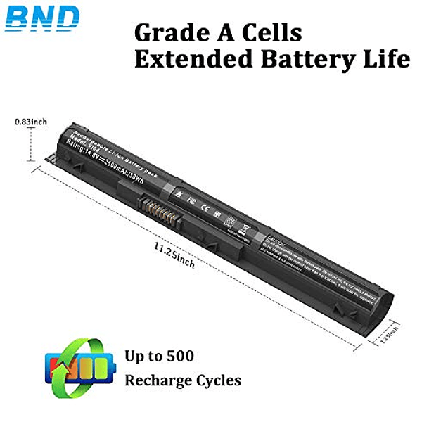 Batería de Repuesto Compatible para HP ProBook 440 G2 450 G2, Envy 14 15 17 Series, 756743-001 756745-001 756479-421 HSTNN-DB6K HSTNN-LB6K 4