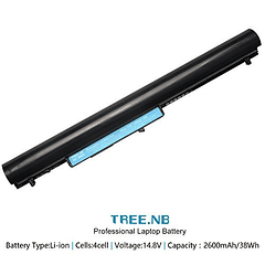 Batería de Repuesto HP de Alto Rendimiento (2600 mAh 746641-001) para HP 240 G2, 240 G3, 250 G2, 250 G3, OA04, Compaq CQ15, 15-g019wm y Pavilion 15-R035TX