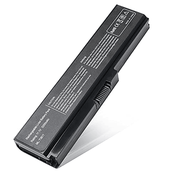 Batería Compatible para Toshiba Satellite C655 C675D M645 A655 L645 L645D L655 L655D L755 L750P L600 L675 L675D L700 L745 L755 L750D L755D M640 P745 P755 P775 Serie - Reemplazo para PA3817U-1BRS PA381 1