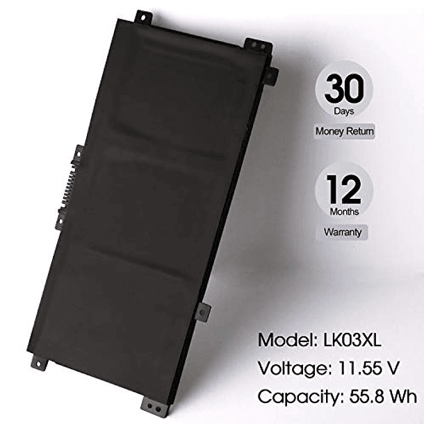 Batería Compatible para Portátil HP Envy X360 Convertible 15-BP 15-BQ 15M-BP 15M-CP 17-AE 17M-AE 17T-AE 17-BW 17M-BW 17-CE 17M-CE Series - OYISIYI LK03XL 916814-855 916368-421 5