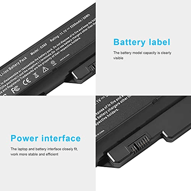 Batería Compatible para Lenovo IdeaPad G460 G565 G470 G47...