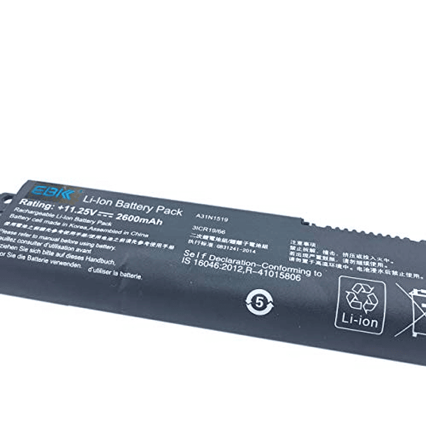 Batería para Portátil Asus X540 Series (EBKK 2600mah A31N...