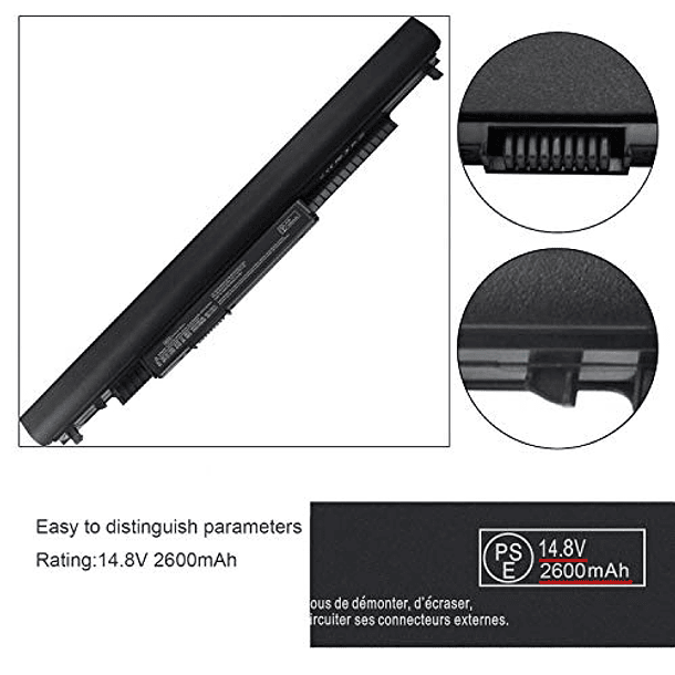 Batería Compatible para HP 240 245 246 250 255 256 G4, 14 15 15-BA009DX 15-AC121DX 15-BA018WM 807956-001 807957-001 807612-421 N2L85AA HSTNN-LB6U 61HSTNN-1030LB 3