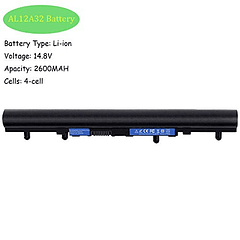 Batería de Repuesto para ACER Aspire E1, V5 Series (2600mAh AL12A32 AL12A72)