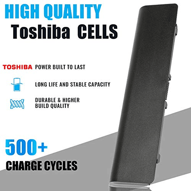 Batería de Repuesto para Portátil Toshiba Satellite C55-A, C55T, C855, C855D, L855, L875, S855, P855 Series - Tinkon 10.8V 48WH PA5024U-1BRS PA5109U-1BRS 3