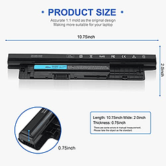 Batería de 14.8V 40WH XCMRD para Dell Inspiron 15 3000 Series 3542 3537 3521 3543 3531 3541 3878 15R 5521 5537 14 3421 3441 3443 3437 14R 5421 5437 17 3721 3737 17R 5737 5721, Latory 3540