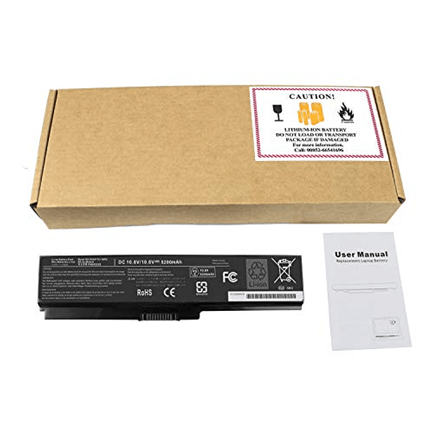 Batería Compatible con Toshiba Satellite A660 A655 A665 C655 C675 P745 P750 M640 M645 L645 L645D L655 L600 L675 L700 L745 L750 L750D L755 L755D-s5 L1655 (PA3817U-1BRS, PA3818U-1BRS, PA3819U-1BRS) 7