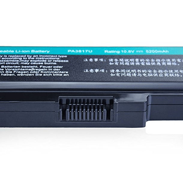 Batería Compatible para Computadoras Portátiles Toshiba PA3817U-1BRS, PA3817U-1BAS, PA3818U, PA3819U-1BRS, L755, C655, M645, L750P, L600, L675, L675D, L700, L745, L750D, L755D, M640, P745 4