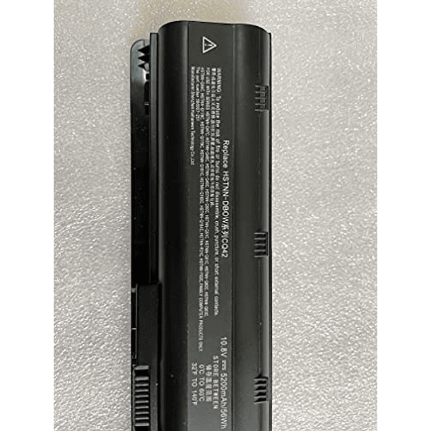 Batería de Repuesto Compatible con HP para Portátiles G62, G7, G6, G72, DM4, CQ42, CQ56, CQ57, CQ62, 2000, HSTNN-Q62C, HSTNN-DB, MU09, MU06, 593553-001, 593554-001, 593550-001, 593562-001 3