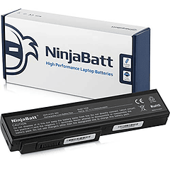 Batería NinjaBatt para Asus N53SV, N53S, G50VT, G51VX, M50, N53, N53J, N53JQ, N53SN, N61J, N61JQ, N61JV, A32-N61, A32-M50, G50, G60, A33-M50, G51J, L062066, M60 [6 celdas/4400 mAh/49 Wh]