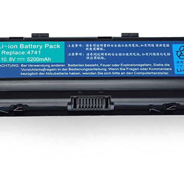 Batería Compatible para Portátiles Acer Aspire, TravelMate y Gateway NV50A, NV53A58V.C 51 NV. 3