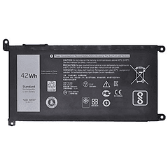 Batería Nueva Compatible para Dell Chromebook 11 3180 3189 Series Notebook Y07HK FY8XM 0FY8XM (11,4 V 42 Wh)