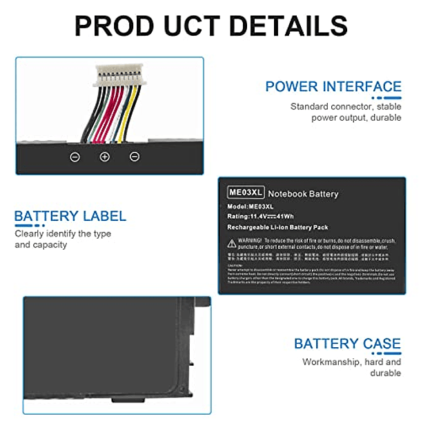 Batería de Repuesto Compatible con HP Stream 11-D 13-C Series Ultrabook 11-d001dx 11-d002ng 11-d099nd (ME03 787521-005 787089-421 787089-541) 5