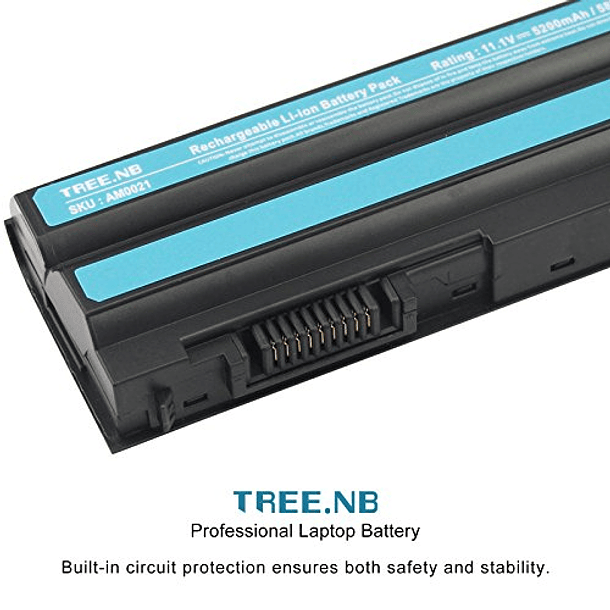 Batería de iones de litio de alta capacidad Dell Part T54FJ DHT0W 451-1197 para Dell Latitude E5420 E6420 E6440 (Azul) 2