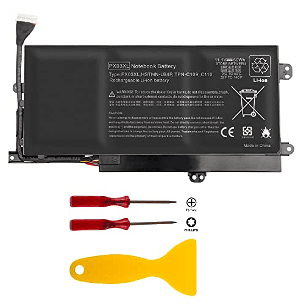Batería de Repuesto Compatible con HP Envy Touchsmart 14 Ultrabook, HP Envy M6-K (PX03XL 715050-001 714762-1C1 TPN-C109 TPN-C110 TPN-C111) 2