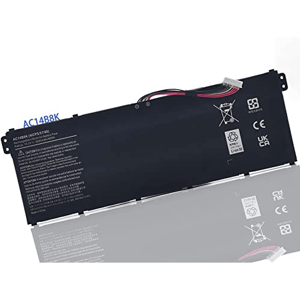 Batería Compatible con Portátiles Acer Predator Helios 300, Nitro 5, Aspire, Swift y Chromebook CB5-5 1