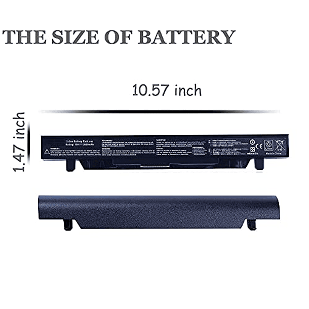 Batería A41N1424 para Asus (ROG) GL552V, GL552VW, GL552VW-DH74, DH71, GL552JX, GL552J, GL552ZX50JX, X50J, X555, ZX50, FZ50, FX50VW, FX-Plus, FX-PRO, 6300, 6700-15V, 2600mAh con 18 Meses de Garantía. 4