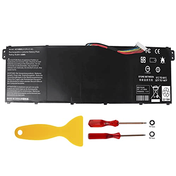 Batería AC14B8K Compatible con Acer CB3-111 V3-371 E3-111 E3-112 ES1-111 ES1-131 ES1-311 ES1-331 ES1-511 ES1-512 ES1-520 ES1-521 ES1-531 ES1-731 E5-771 R3-131T R5-431T R5-471T R7-371T R7-372T 2