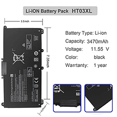 Batería Compatible para HP Pavilion 17-by 17-CA 14-CE 14-CF 14-DF 15-CS 15-DA 15-DB 15-CS0053CL 15-DW0033NR 15-DA0014DX 15-dw0043dx 15t-dw100 15z-cw100 17-1053dx L11421-422