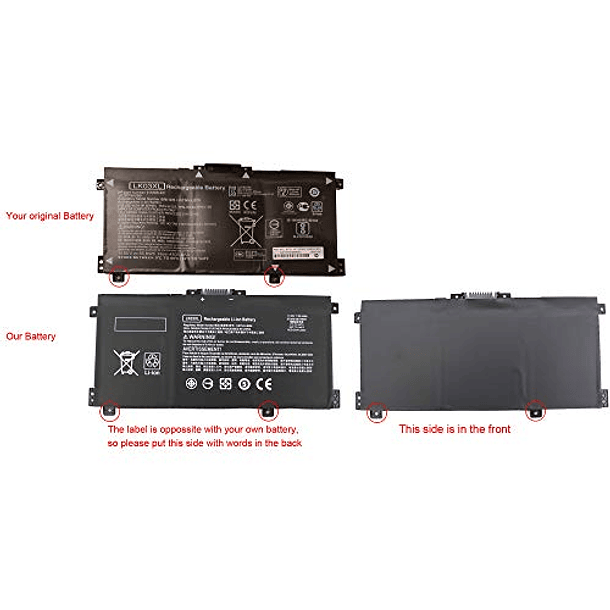 Batería Compatible con HP ENVY X360 Convertible 15M-BP1XX 15M-CN0XXX 15-CN0XXX 15M-CP0XXX 17M-AE0XX 17-BW 17M-AA111DX 15M-CN0012DX 15M-CN0011DX 15M-BOC 4