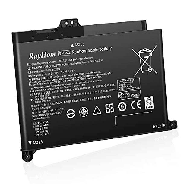 Batería RayHom BP02XL 849909-850 para HP Pavilion Notebook PC 15 Series - 12 Meses de Garantía 7