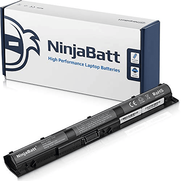 Batería NinjaBatt de Alto Rendimiento para HP 800049-001 K104 800010-421 KI04 KIO4 HSTNN-LB6R 17-G121WM TPN-Q160 TPN-Q158 TPN-159 TPN-Q161 TPN-Q162 HSTNN-DB6T HSTNN-LB6S [4 Celdas/2200mAh/33Wh] 1