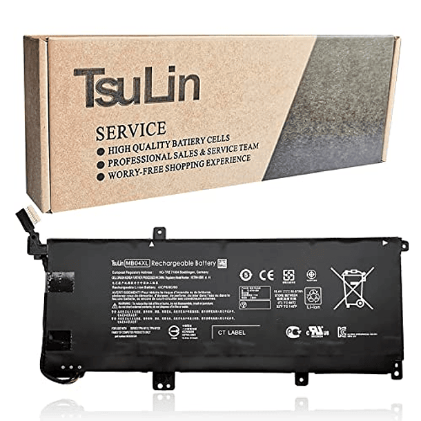 Batería TSULIN MB04XL Compatible con HP ENVY X360 M6-AQ000 15-AQ000 M6-AQ003DX M6-AQ005DX M6-AQ103DX M6-AQ105DX M6-AR004DX 15-AQ173CL 15-AQ273CL 15-AQ1666666NR 844204-850 1