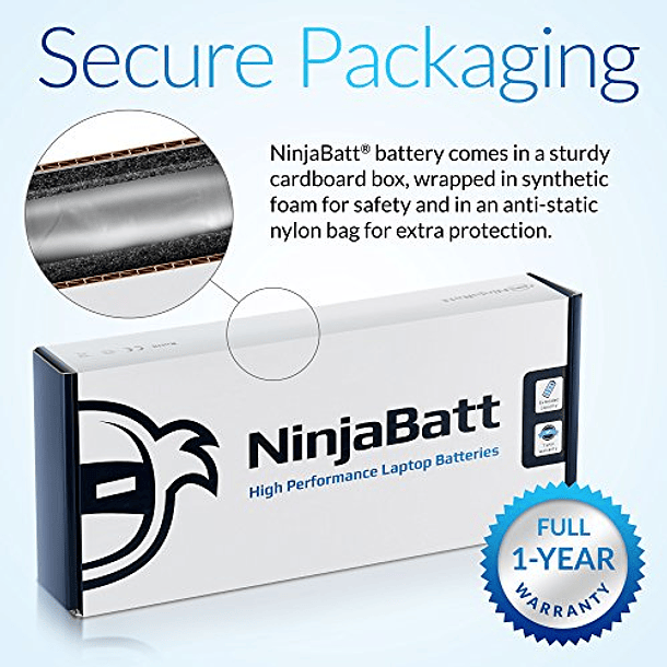 Batería NinjaBatt Compatible con HP 746641-001 740715-001 OA04 OA03 15-R029WM 15-R052NR 15-R015DX 15-G020DX 15-R137WM 15-D035DX 250 G3 15-D020DX HSTNN-LB5Y 0AO3/32h04, con Celdas de Alta Calidad. 8