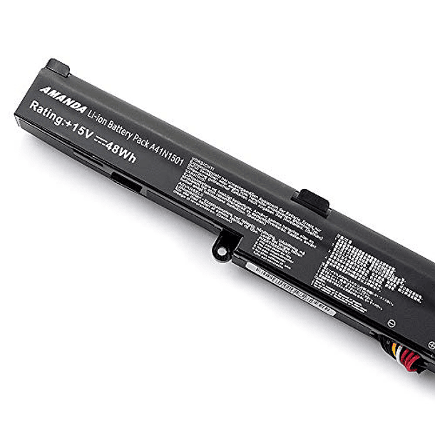 Batería Reemplazo 15V 48Wh para ASUS ROG G752VW GL752VL GL752VW N752VW N552V N552VX N752V Serie A41LK9H L41LK2H 0B110-00360000 0B110-00360100 (Amanda A41N1501) 5