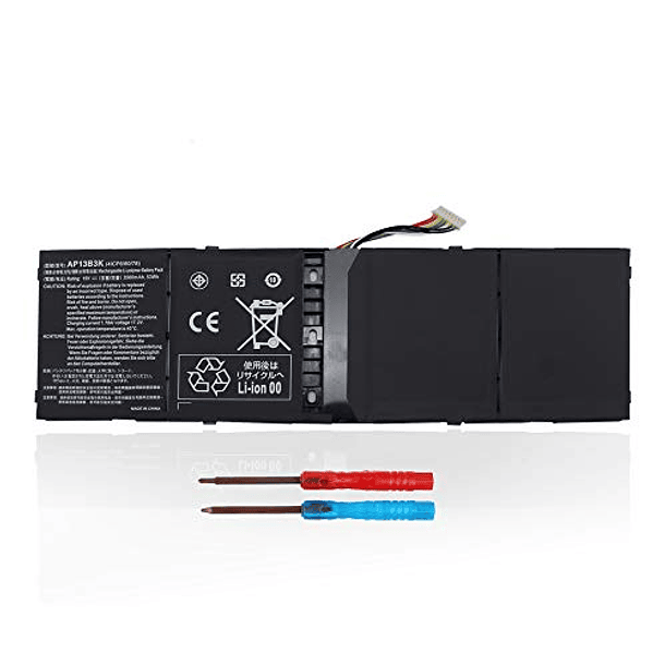 Batería Nueva Compatible con Acer Aspire R7-571, R7-571G, R7-572, R7-572G, R3-471TG, V5-583P, V5-552PG-X809, V5-552G, V5-572P, V5-573P, V7-481, V5-472P, V5-572G, V7-482P, M5-583p, BE·SELL AP13B3K, AP1 1