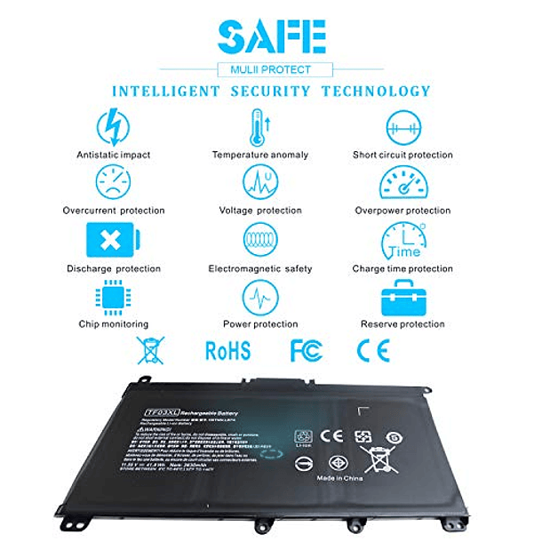 Batería Compatible para HP Pavilion 15-CC 15-CD 17-ar050wm 17-ar0xx 15-cc023cl 15-cc123cl 15-cc563st 15-cc050wm 15-cd040wm 14m-cd0001dx 14m-05cd04-3dx14-05b04-3dx 920070-855 920046-121 TF03XL 6