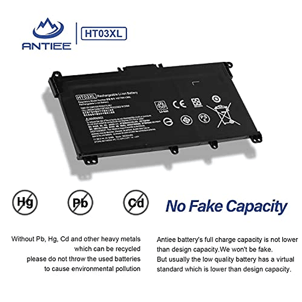 Batería Compatible para HP Pavilion 14-ce0xxx cf0xxx ck0xxx cm0xxx df0xxx dh0xxx dh1xxx dk0xxx dk1xxx dq0xxx dq1xxx 14s-cf0xxx 15-cs0xxx cw1xxx da0xxx db0xxx dy1xxx 17-by0xxx by1xxx ca1xxx (HT03XL L11 4