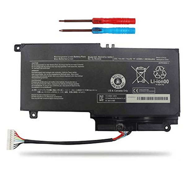 Batería Compatible con Toshiba Satellite L50 L50-A L55 S55 S55T P50 P55t P50t-B S55-A5176 S55-A5188 P55-A5312 P55T-A5116 P55T-A5118 P55T-A5202 S55-A5295 S55-A5252 A5284 - Vinpera PA5107U-1BRS 1