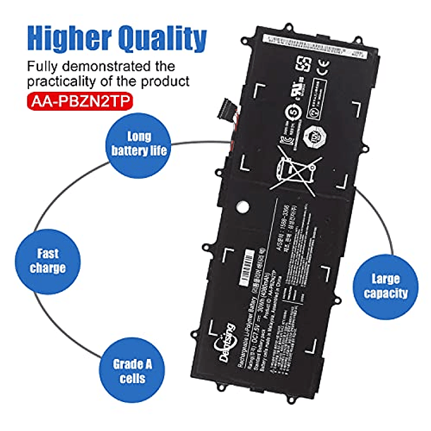 Batería para Samsung Chromebook 303C XE303C12, XE500T, XE500C, XE503C, XE303C12-A01US, 905S3G, 910S3G, 915S3G, BA43-00355A Laptop - Dentsing AA-PBZN2TP 4
