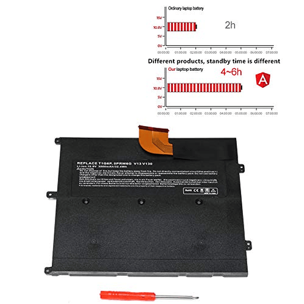 Batería Nueva para Dell Vostro V13 V130 V1300 V13Z - LQM® 11.1V 3000mAh - Compatible con 0449TX 0NTG4J 0PRW6G PRW6G T1G6P 6